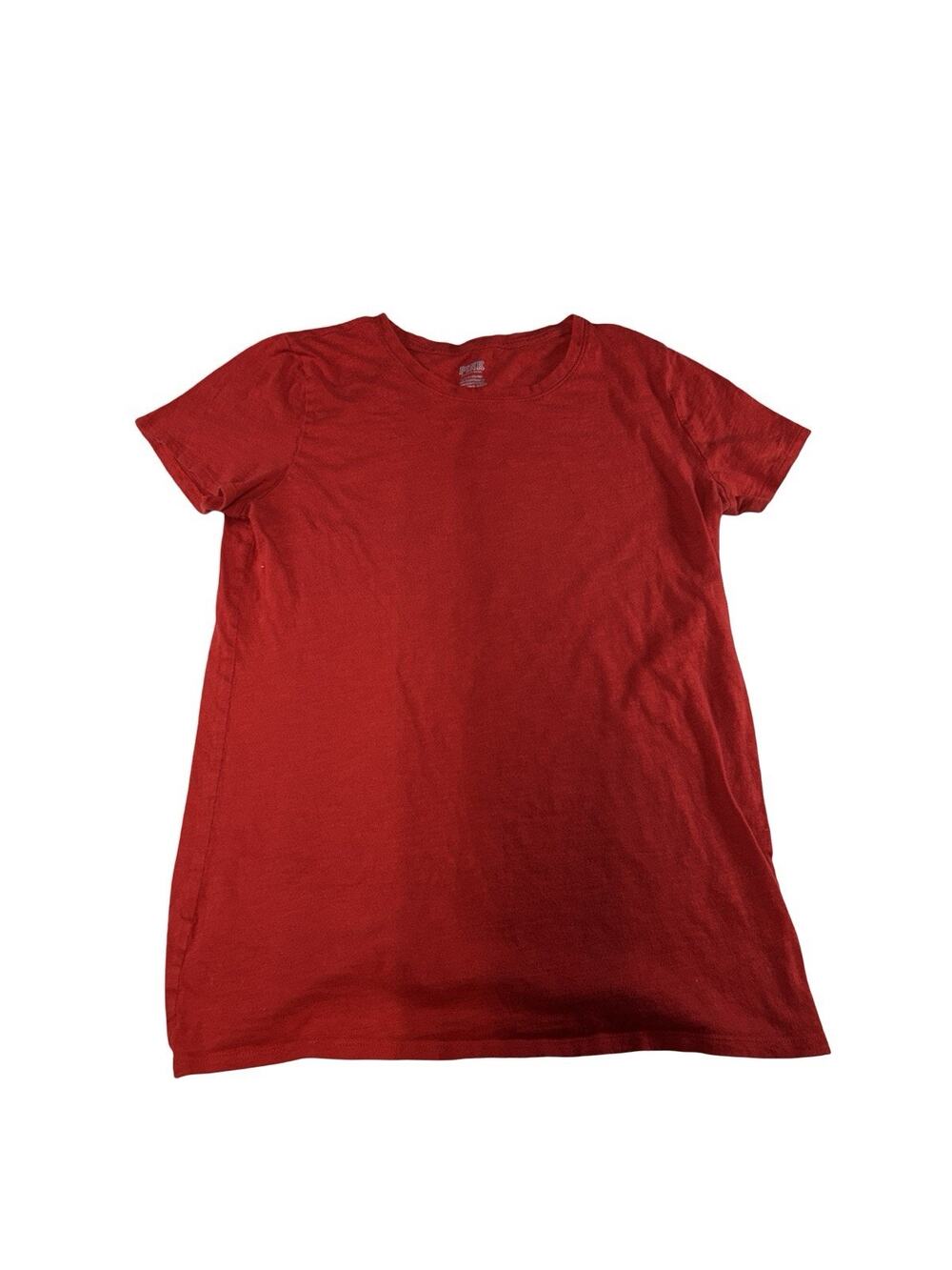 PINK Victoria’s Secret Women’s Small Red Basic Crew Neck T-Shirt